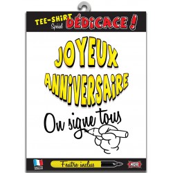 Tee Shirt On Signe Tous Joyeux Anniversaire