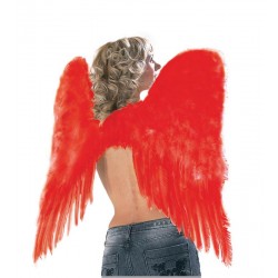 Ailes d'Ange Plumes Rouges 73 x 73 cm 