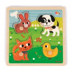 Puzzle Tactile Mes Premiers Animaux - Janod