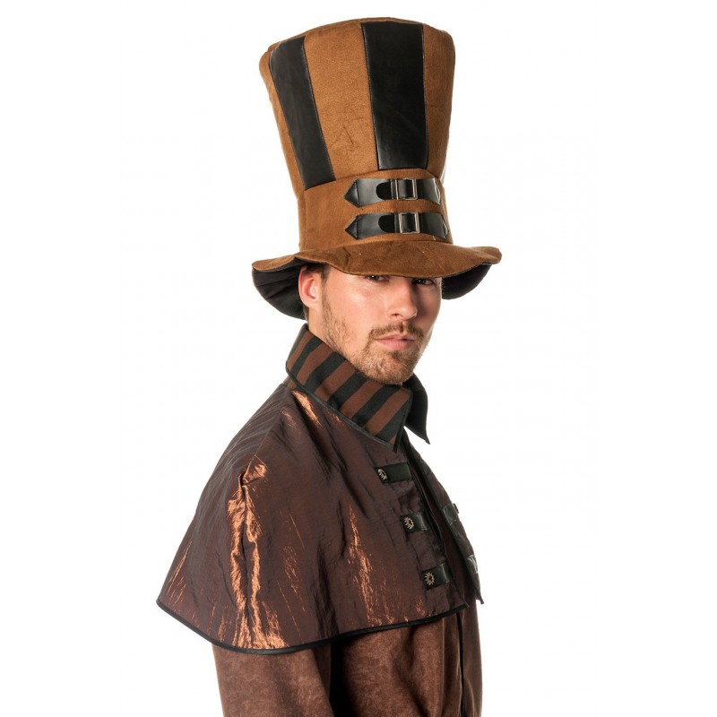 Chapeau Haut de Forme Steampunk en Tissu