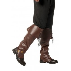 Sur Bottes Marron avec Lacets