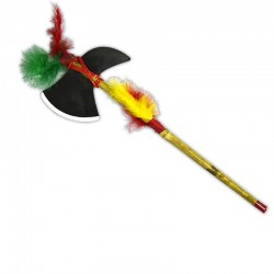 Tomahawk Indien Avec Plumes