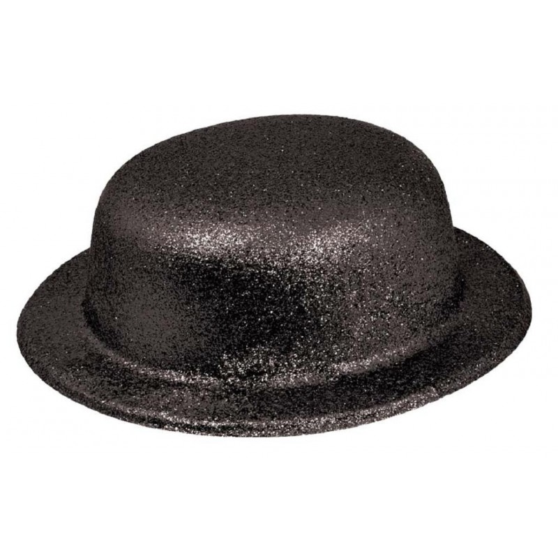 Chapeau Melon Paillette Noir