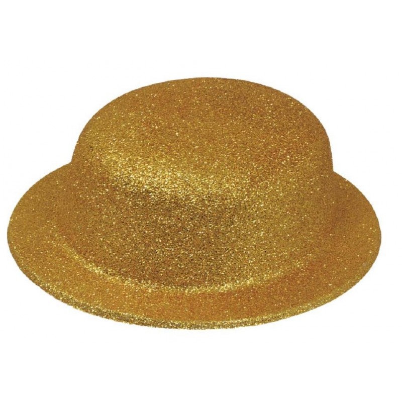 Chapeau Melon Paillette Or