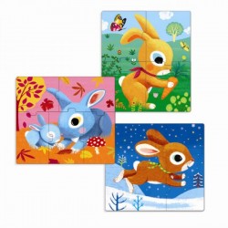 Puzzle Primo Les Lapins - Djeco