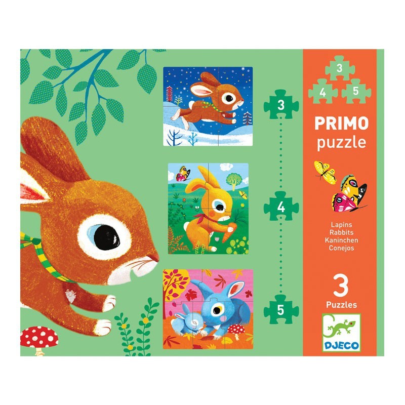 Puzzle Primo Les Lapins - Djeco