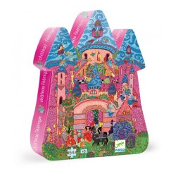 Puzzle Silhouette Château Féerique 54 Pièces - Djeco