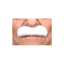 Moustache Officier Blanc