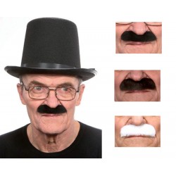 Moustache Officier Blanc