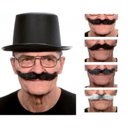 Moustache Hongroise Poivre et Sel