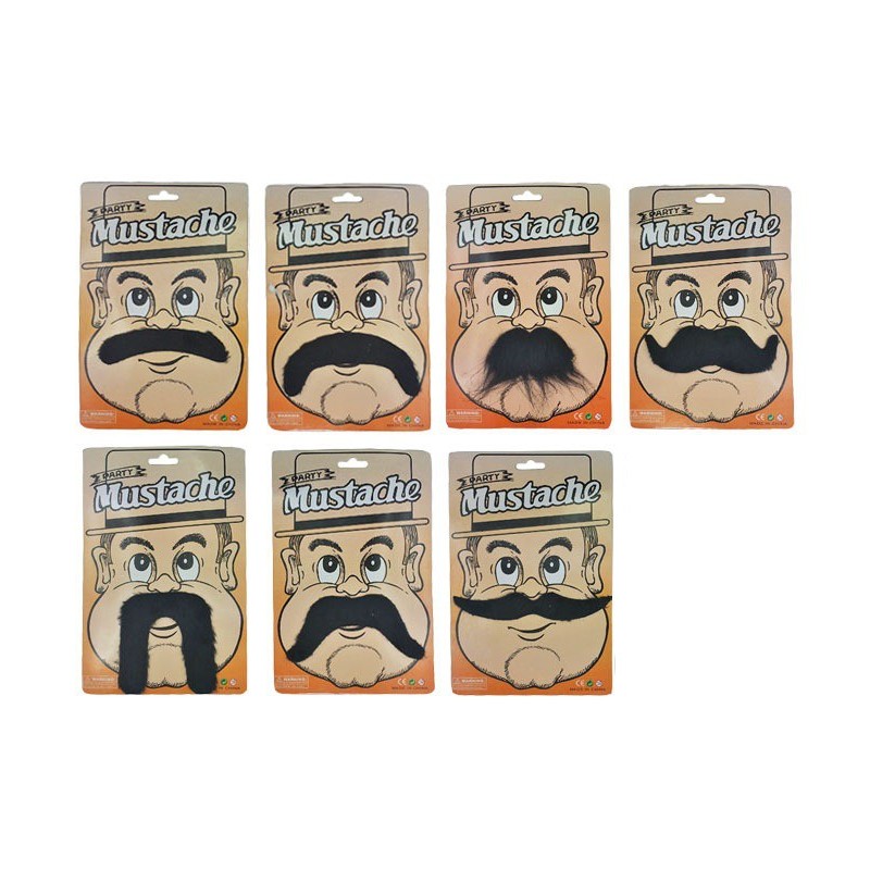 Moustache Assortie Auto-adhésive