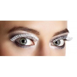 Faux Cils Métalliques Argent Auto Adhésif