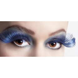 Faux Cils Extra Long Bleu et Noir