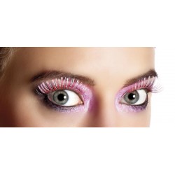 Faux Cils Holographiques Rose Auto Adhésif