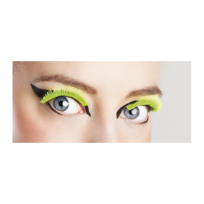 Faux Cils Basic Jaune Fluo Auto Adhésif