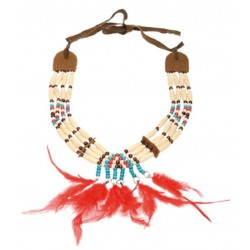 Collier D'Indien avec Plumes 