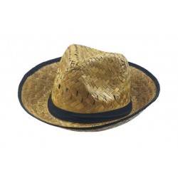 Chapeau Borsalino en Paille avec Bandeau 