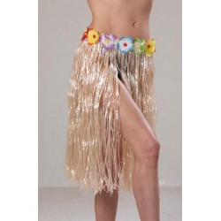 Jupe Hawaienne Naturelle Plastique 60cm