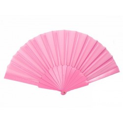 Eventail Plastique Rose