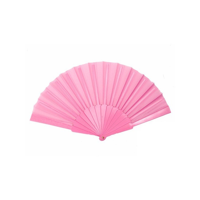 Eventail Plastique Rose