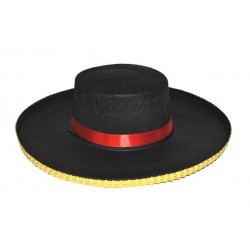 Chapeau Melon Noir Satin Adulte  