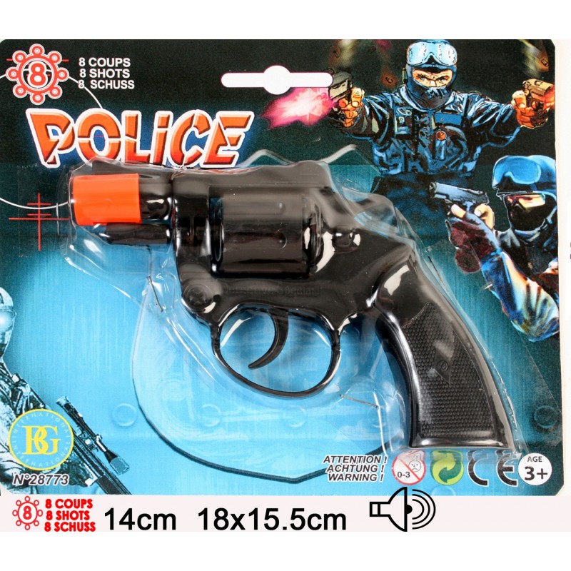 Pistolet de Police 8 Coups à Amorces