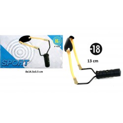 Fronde Sport Lance Pierre 13cm avec Billes Plastique