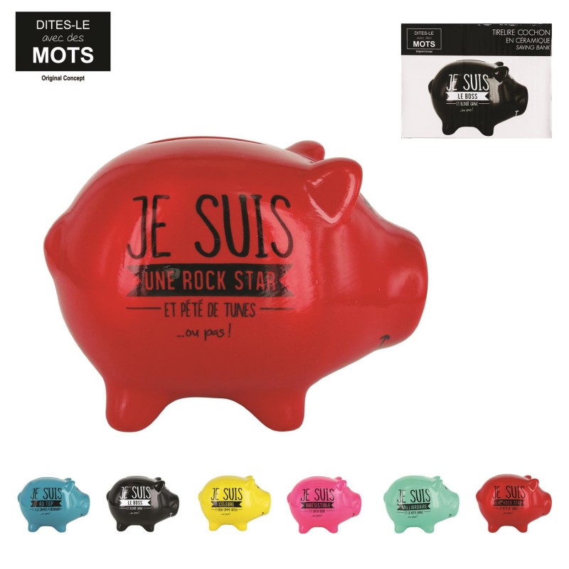 Tirelire Cochon Humoristique-Coti Jouets, spécialiste en ...