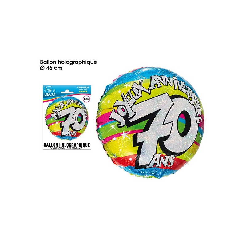Ballon Hélium 70 Ans