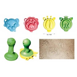 Jouets de Sable Traces d'Animaux Mystérieux 5 Pièces - Spielstabil