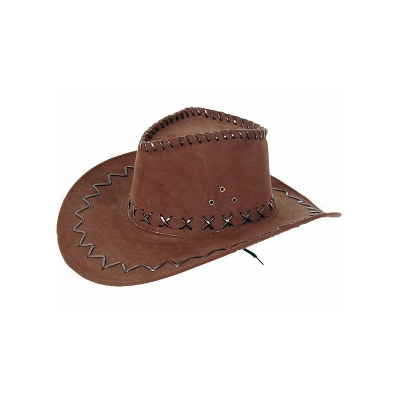 Chapeau de Cowboy en Suédine Marron 