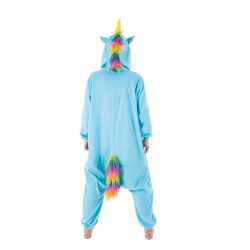 Déguisement Kigurumi Licorne Bleue, Taille Unique