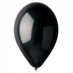 Ballons de Baudruche Métalliques Noir 100 Pièces