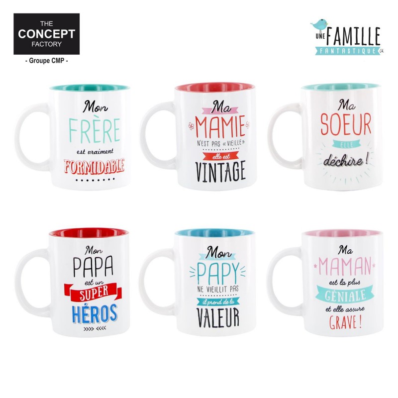 Mug Famille Fantastique-Coti Jouets, grossiste forain à Dijon