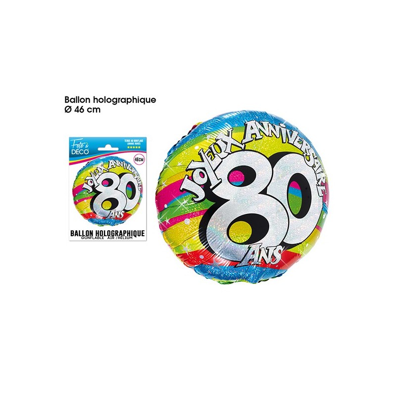 Ballon Hélium 80 Ans