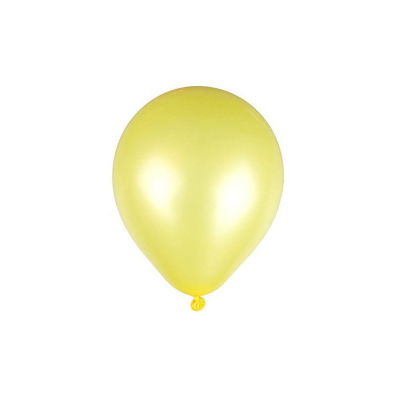 Ballons de Baudruche Métalliques Jaune