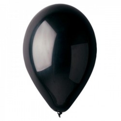 Ballons de Baudruche Métalliques Noir 25 Pièces