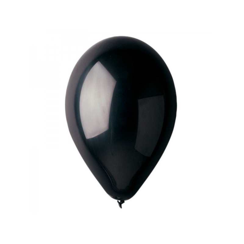 Ballons de Baudruche Métalliques Noir 25 Pièces