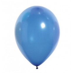 Ballons de Baudruche Métalliques Bleu Roi 