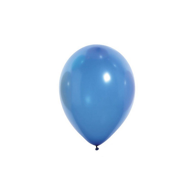 Ballons de Baudruche Métalliques Bleu Roi 