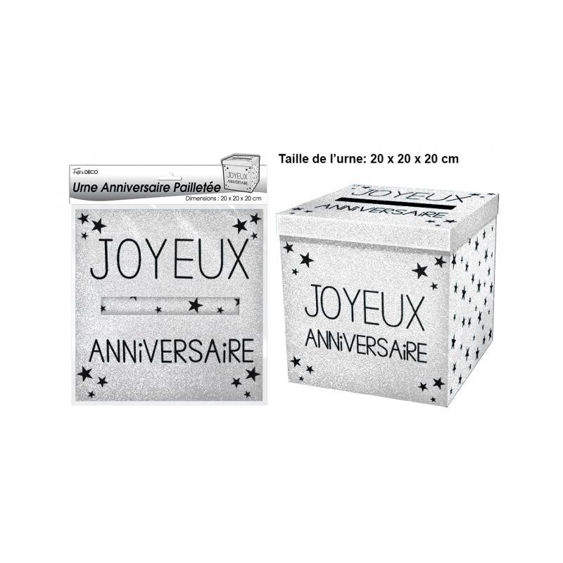 Urne Paillettes Argent Joyeux Anniversaire Coti Jouets Specialiste A Dijon En Articles De Fetes Pour Anniversaire Urne Paillettes Argent Joyeux Anniversaire Coti Jouets Specialiste A Dijon En Articles De Fetes Pour Anniversaire