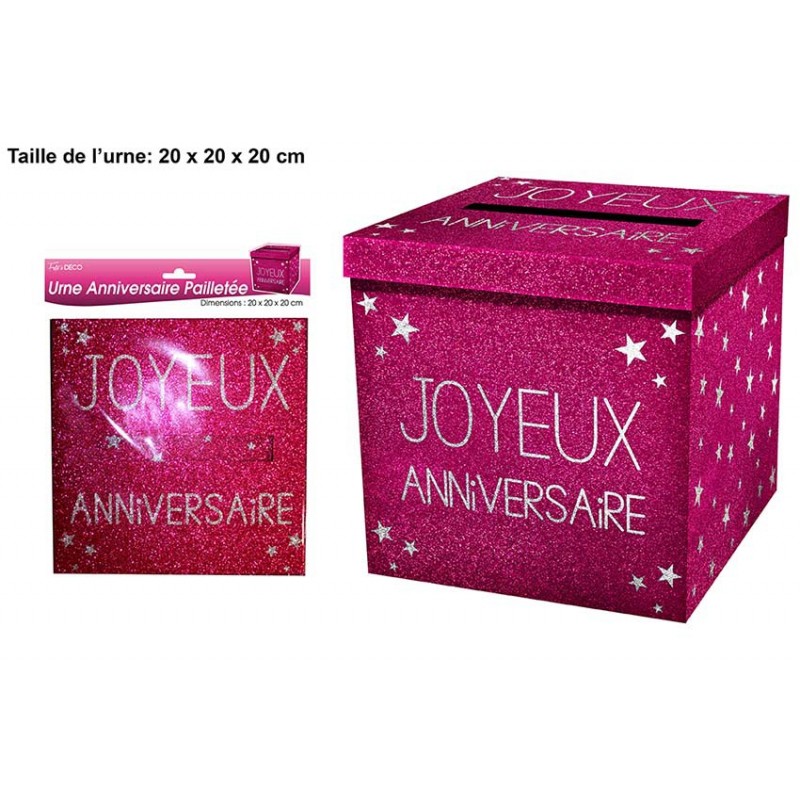 Urne Paillettes Rose Joyeux Anniversaire Coti Jouets Specialiste A Dijon En Articles De Fetes Pour Anniversaire Urne Paillettes Rose Joyeux Anniversaire Coti Jouets Specialiste A Dijon En Articles De Fetes Pour Anniversaire