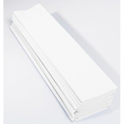 Paquet 10 Feuilles Papier Crépon 40% 2x0.50m blanc CLAIREFONTAINE