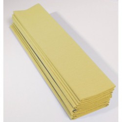 Feuille de Papier Crépon 60pourcent Jaune Paille