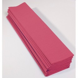 Feuille de Papier Crépon 60pourcent Rose Moyen